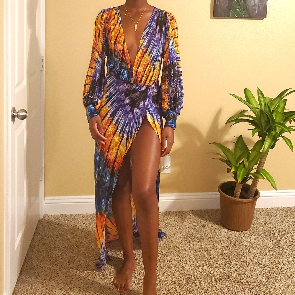 Long sleeve dress or cover up.